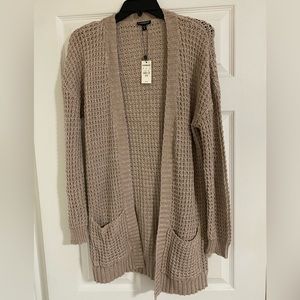 Express beige sweater cardigan brand new size medium
